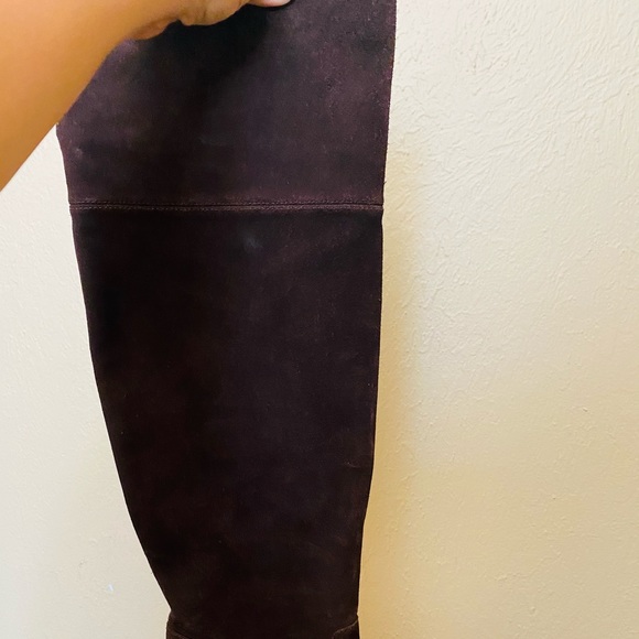 Michael Kors Suede chocolate Brown Heeled Boot - Picture 2 of 4